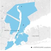 Herbert Irving Comprehensive Cancer Center Catchment Area (CA) Map